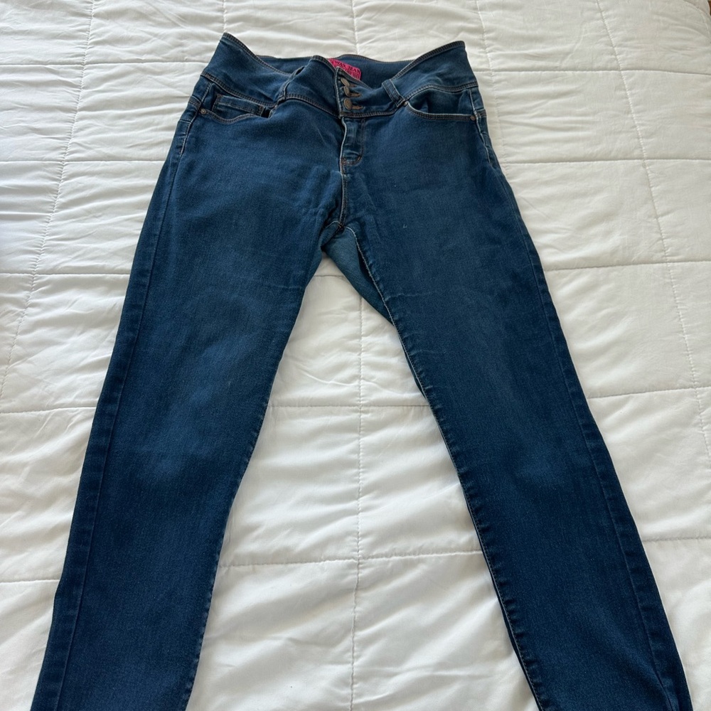 Wax jeans bbl Women’s Dark Blue Stretch Skinny Jeans